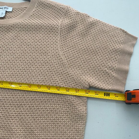 Nine West Knit Short Sleeve Pullover Sweater Shirt Top Womens size XL - Picture 8 of 9